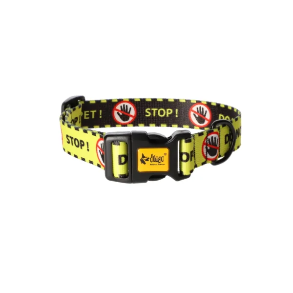 Obroza z tasmy Do not pet zdj prod