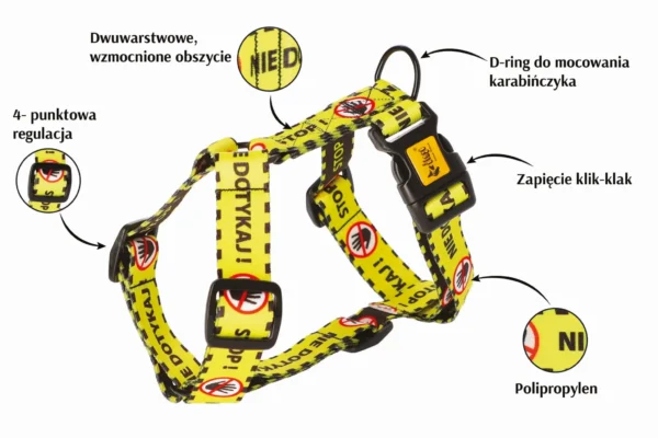 Szelki guard nie dotykaj zalety